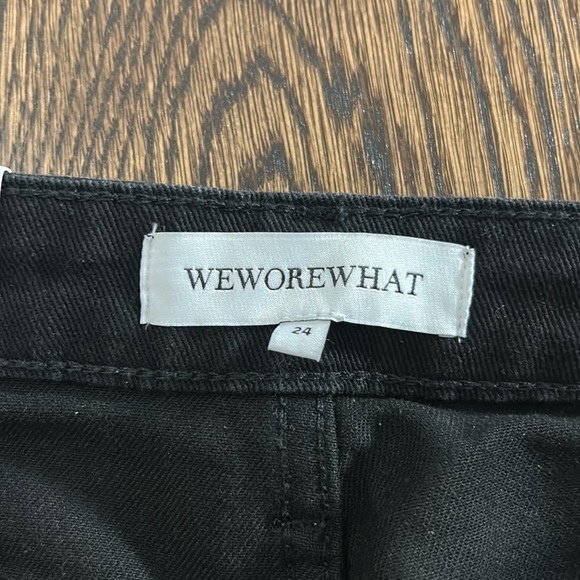 NWT WeWoreWhat High Rise Skinny Zip Jeans in Black - Picture 7 of 9